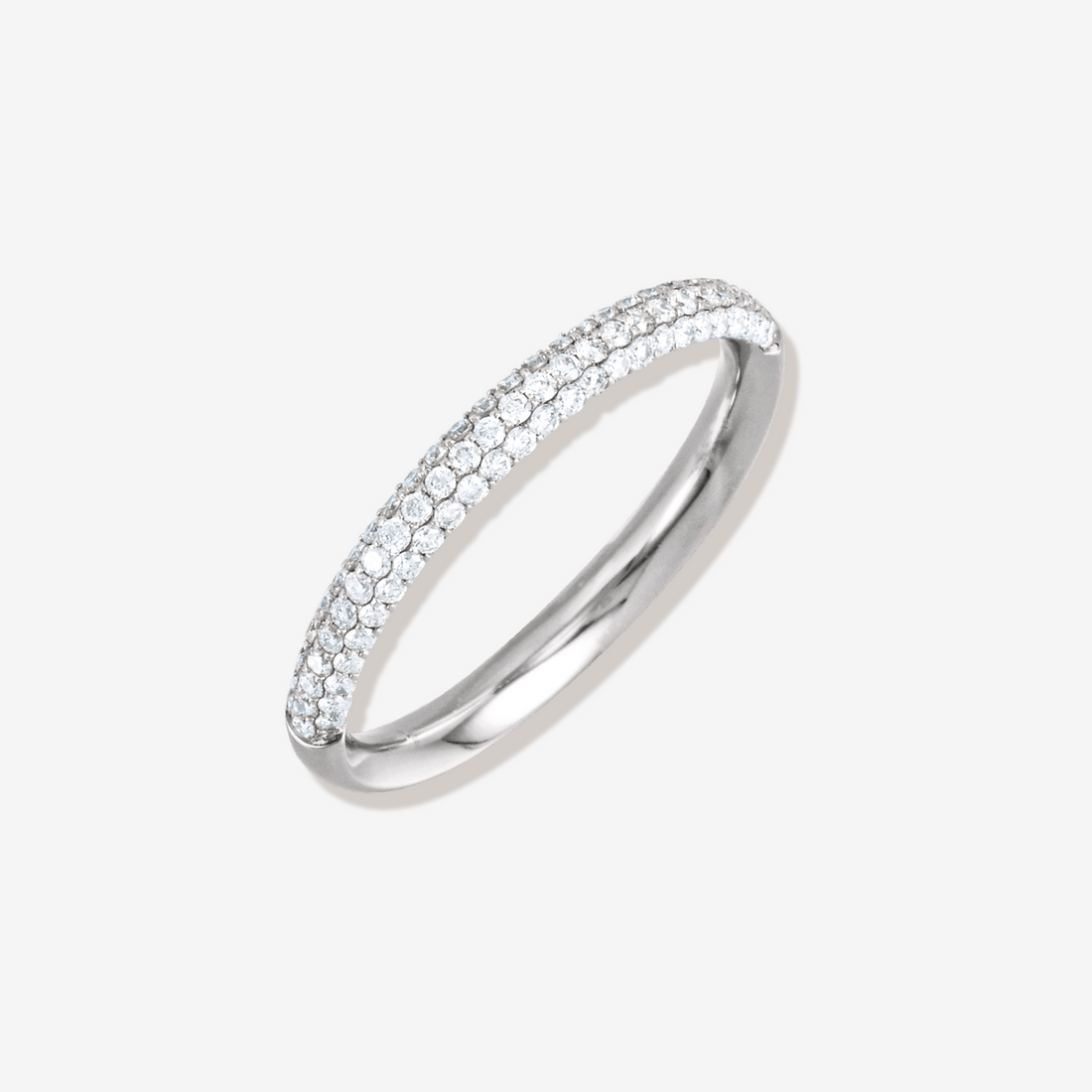 Dome Pavé Diamond Ring