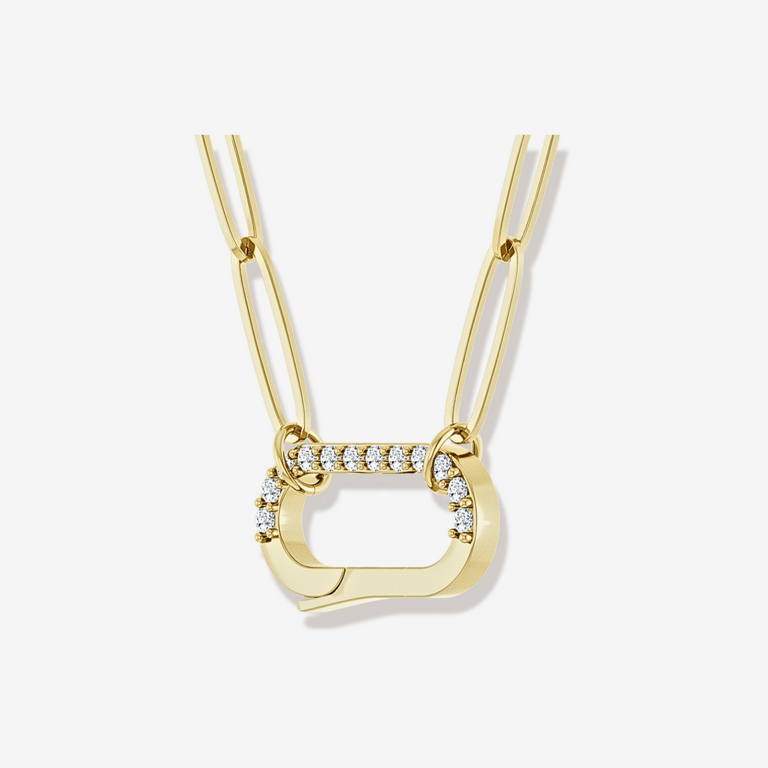 Paperclip Chain Charm Necklace